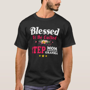 Camiseta Bendita Por Ser Chamada de Madrasta Avó Mãe Fofa