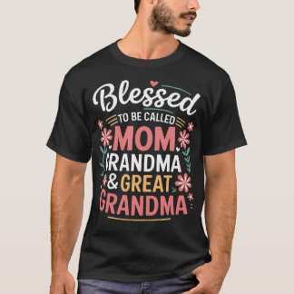 Camiseta Bendita por ser chamada de Mãe Avó Bisavó