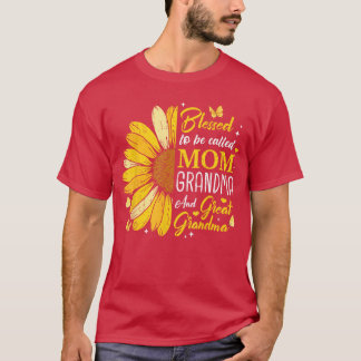 Camiseta Bendita por ser chamada de Mãe Avó Bisavó Mot