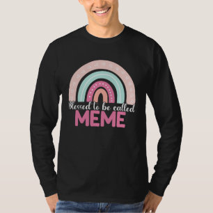 Camiseta Bendita por ser chamada de meme Dia das Mães Arco-