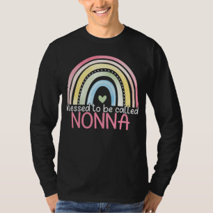 Camiseta Bendita por ser chamada de Nonna Rainbow Dia das M