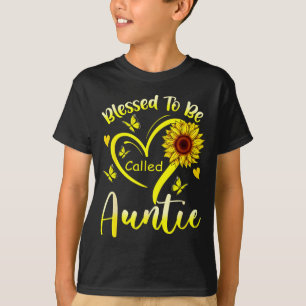 Camiseta Bendita por ser chamada de tia girassol floral
