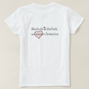 Camiseta ‘Bendita Seja a Ligação que Une’ Citação Cristã