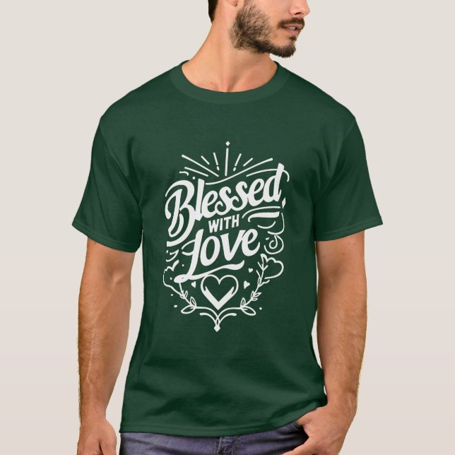 Camiseta Bendito com Amor retrô (Frente)