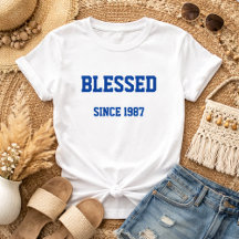 Camiseta Bendito Desde [Preencha o Ano em que Você