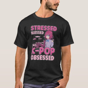 Camiseta Bendito Estresse E Kpop Obcecou Música Da Coreia J