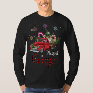 Camiseta Bendito Gigi Natal Red Truck Presente Para A Avó