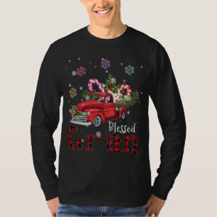 Camiseta Bendito Gran Christmas Red Truck Gift Para Avó