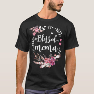 Camiseta Bendito Mema Floral de Ação de Graças