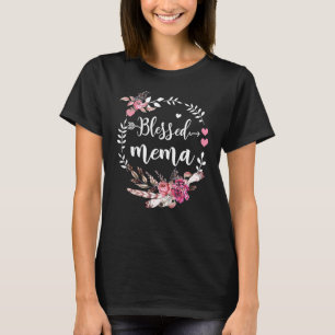 Camiseta Bendito Mema Floral de Ação de Graças