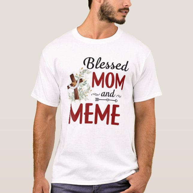 Camiseta Bendito Memo Para Mulheres Decor Meme (Frente)