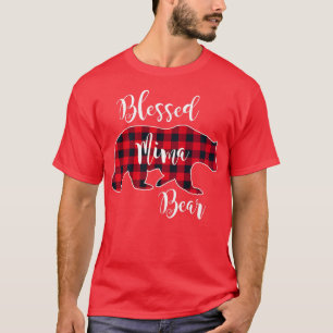 Camiseta Bendito Mima Bear Red Buffalo Cheque Xadrez Gran