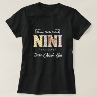 Camiseta Bendito Personalizado Para Ser Chamado Nini Arte I