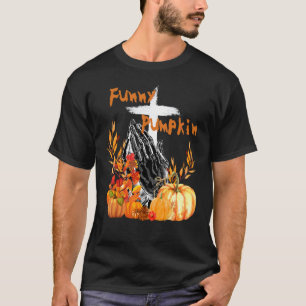 Camiseta Bendito Pumpkin Cai Graças A Deus Cristão Pr