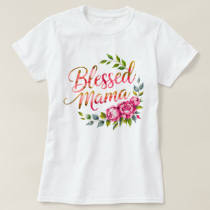Camiseta Bendito T-Shirt Mama   Presente de dia de as mães