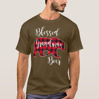 Camiseta Bendito Urso Vermelho Buffalo Vermelho Xadrez Gran