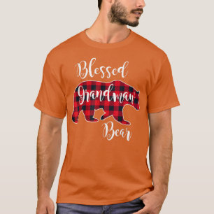 Camiseta Bendito Urso Vermelho Buffalo Vermelho Xadrez Gran