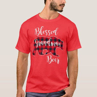 Camiseta Bendito Urso Vermelho Buffalo Vermelho Xadrez Gran