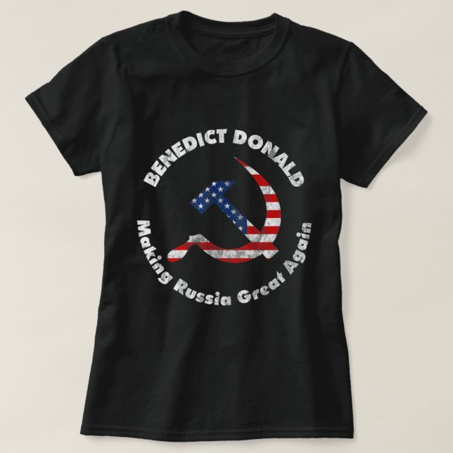 Camiseta Benedict Donald Fazer Rússia Excelente Novamente A (Frente do Design)