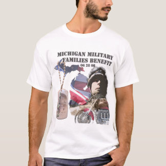 Camiseta Benefício de famílias militar de Michigan