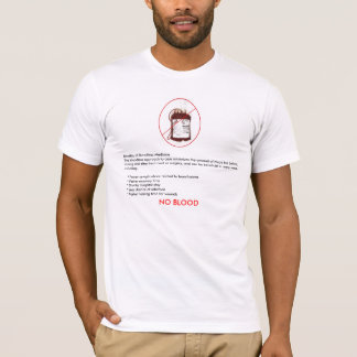 Camiseta Benefícios do t-shirt sem sangue da medicina