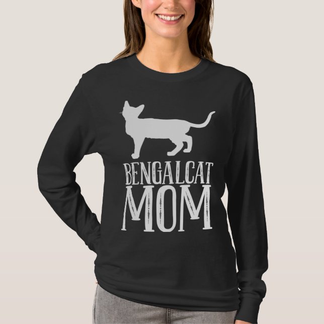 Camiseta Bengal  Bengal cat  Bengal mom  2 (Frente)