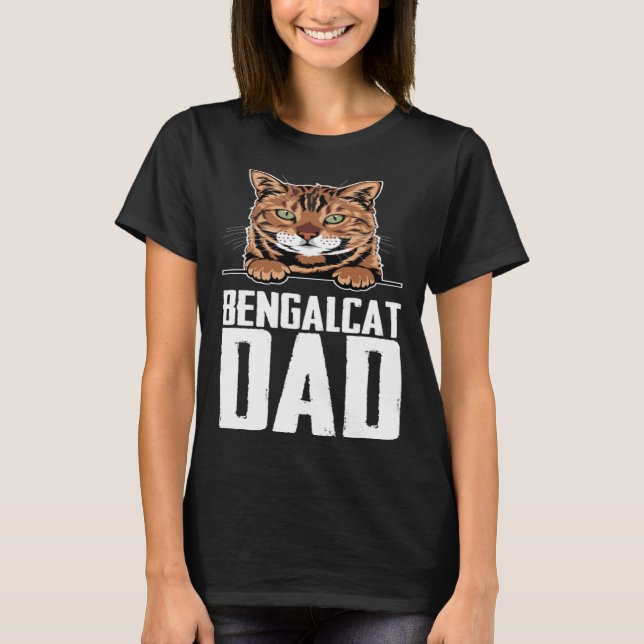 Camiseta Bengal  Bengal cats  Bengal mom  3 (Frente)