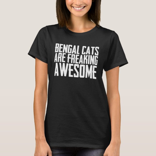 Camiseta Bengal  Bengal cats  Bengal mom  4 (Frente)