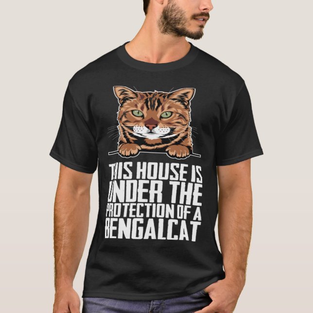 Camiseta Bengal kitten  Bengal mom  Bengal dad  6 (Frente)