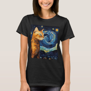 Camiseta Bengala Cat Lover para Cat Mãe e Pai