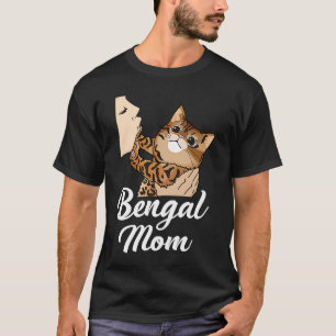 Camiseta Bengala Cat Mãe Bonita Mãe Bengala