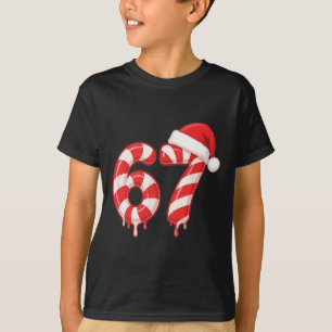 Camiseta Bengala Doce Derretendo 67 Design de Natal, Chapéu