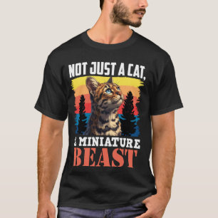 Camiseta Bengala Gatos NÃO APENAS UM GATO UMA MINIATURA BEA