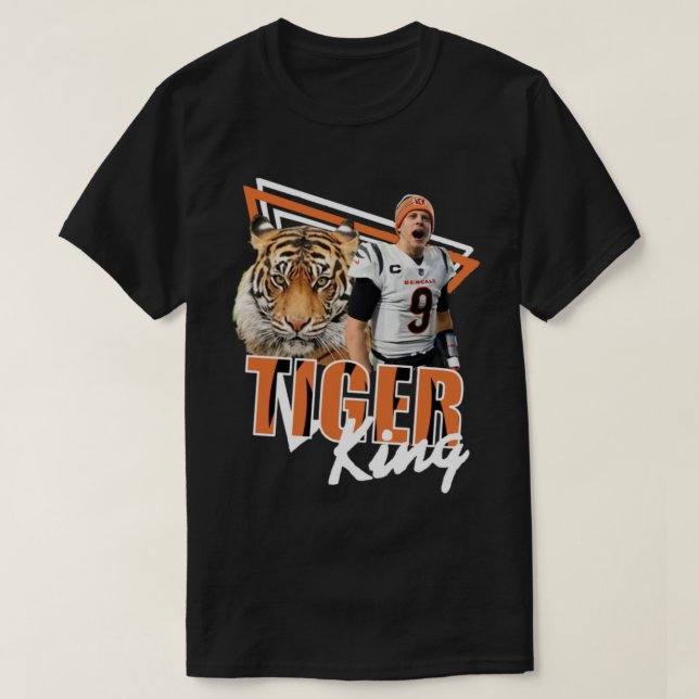 Camiseta Bengala Joe Burrow Tiger King 1 (Frente do Design)