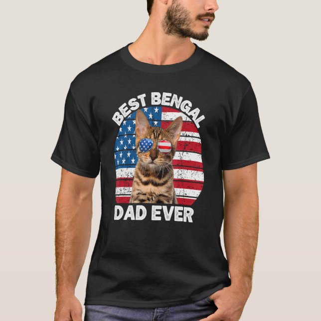 Camiseta Bengala Pai 4 De Julho Bengala Kit Gatinho Proprie (Frente)