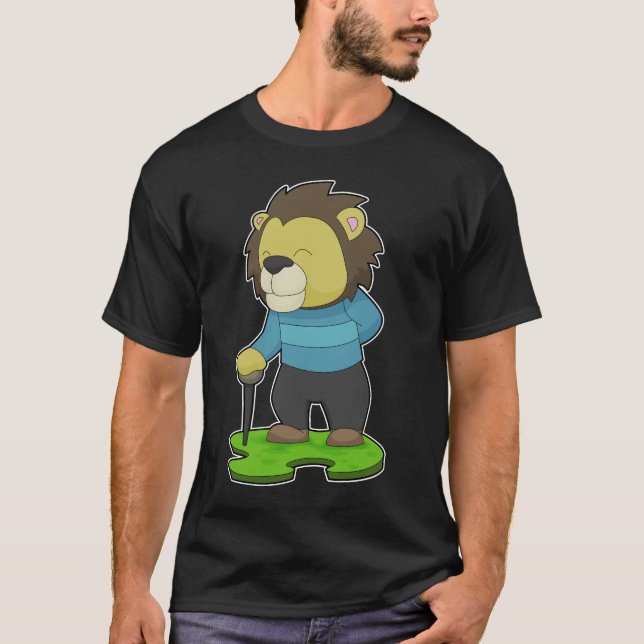 Camiseta Bengala para aposentado Leão (Frente)