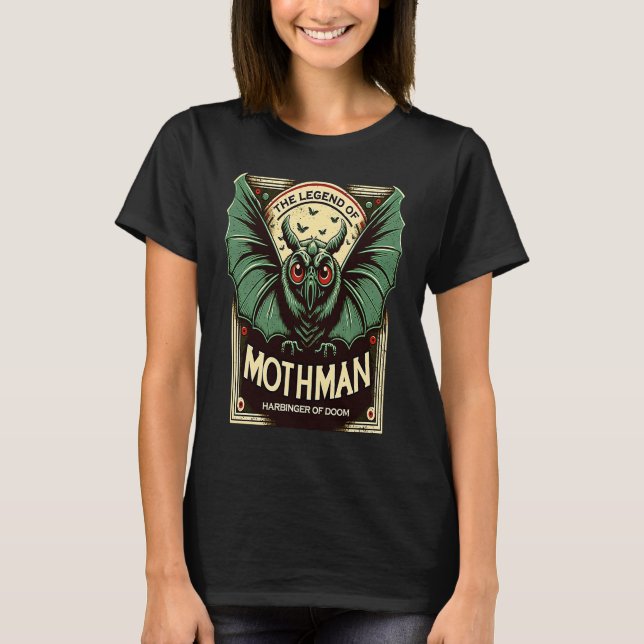 Camiseta Bengibre criptid bonitão de Doom Mothman (Frente)