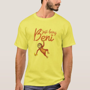Camiseta Beni Orangutan Naughn Quote Design Gráfico Engraça