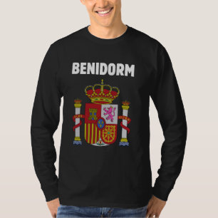 Camiseta Benidorm Símbolo De Espanha Patriótica Emblem E Es