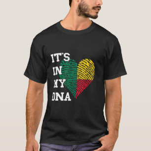 Camiseta Benim Coração Raízes Beninenses Está no meu DNA Be