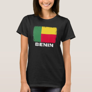 Camiseta Benin Flag apoia Pessoas Beninenses Homens