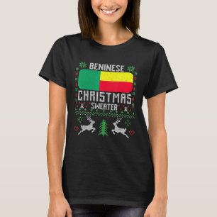 Camiseta Benin Flag Beninese Christmas Sweater