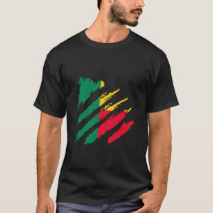 Camiseta Benin Flag EUA América Beninese Roots Beninese