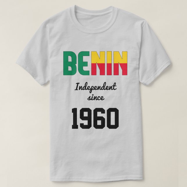 Camiseta Benin Flag Independence Celebration T-Shirt (Frente do Design)