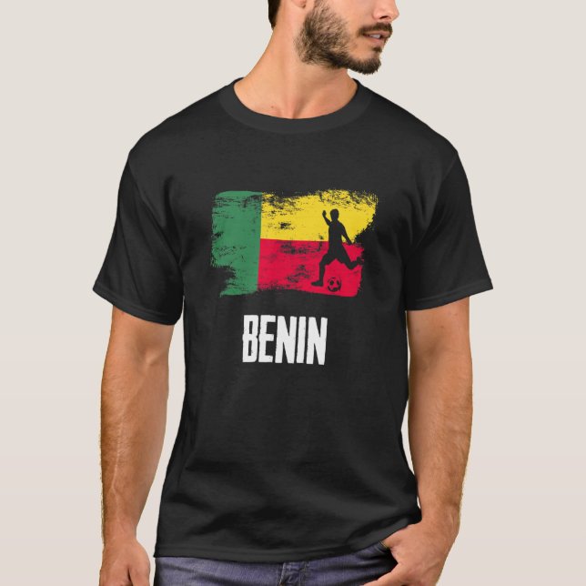 Camiseta Benin Flag Jersey Beninese Soccer Team Beninese (Frente)