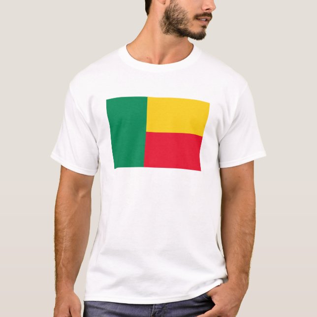 Camiseta Benin Flag T-Shirt, Patriotic T-Shirts, (Frente)