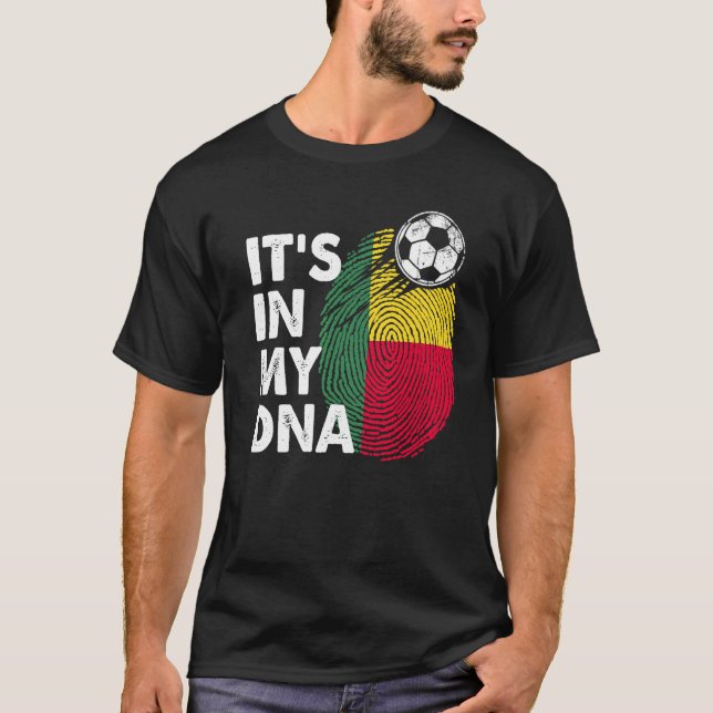 Camiseta Benin No Meu Dna Beninese Flag Team Benin (Frente)
