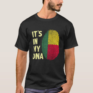 Camiseta Benin No Meu Dna Beninese Flag Team Benin