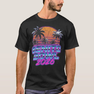Camiseta Benito Bowl 2026 Música Retro Synthwave