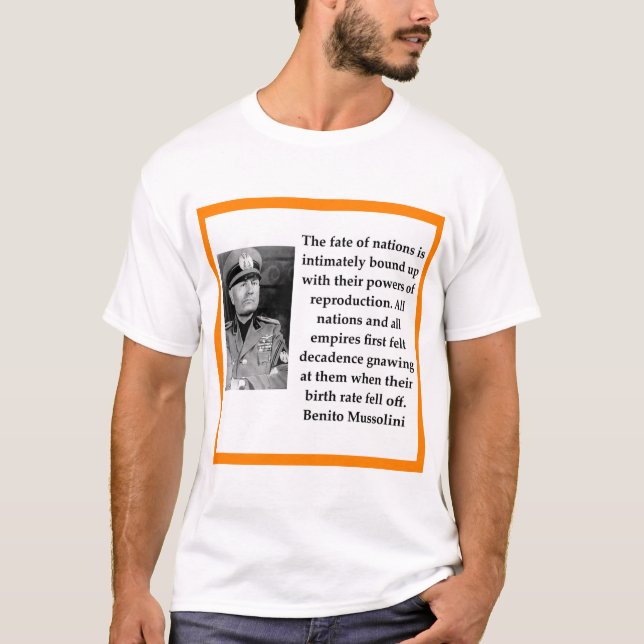 Camiseta Benito Mussolini (Frente)